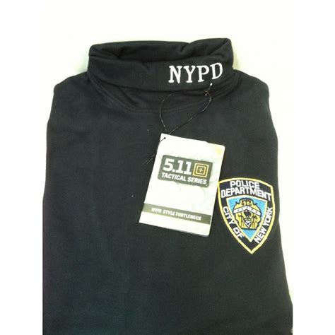 5.11 100% Cotton Navy Turtleneck w/ NYPD Embroidery - Outerwear - NYPD Uniforms