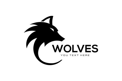 Black and White Logo - Wolf #21 Graphic by bhagawantastudio · Creative ...