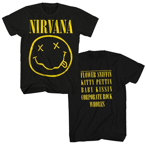 Nirvana T-Shirt | Official Smiley Face Logo Nirvana Shirt