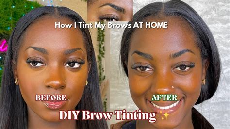 DIY Brow Tinting | how I tint my brows AT HOME - YouTube