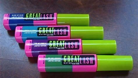 Maybelline Great Lash Colored Mascara & Color Tattoo 24hr Eyeshadows in the Coordinating Colors ...