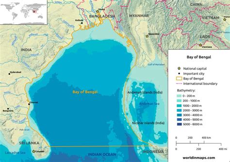 Bay of Bengal - World in maps