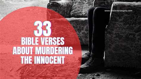 33 Insightful Bible Verses About Murdering The Innocent