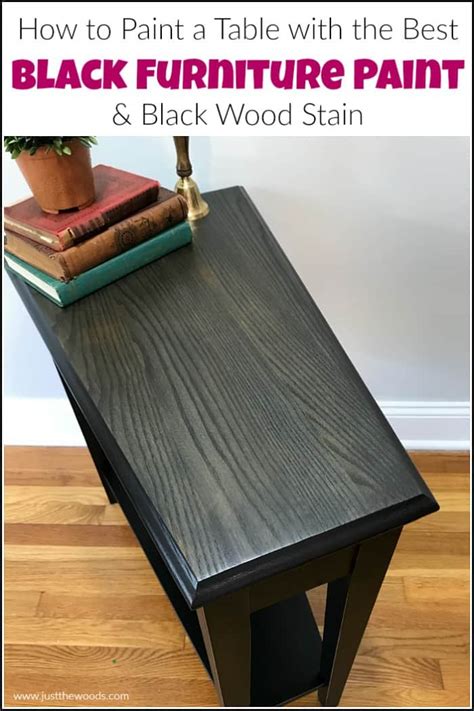 How to Paint a Table with the Best Black Furniture Paint & Stain