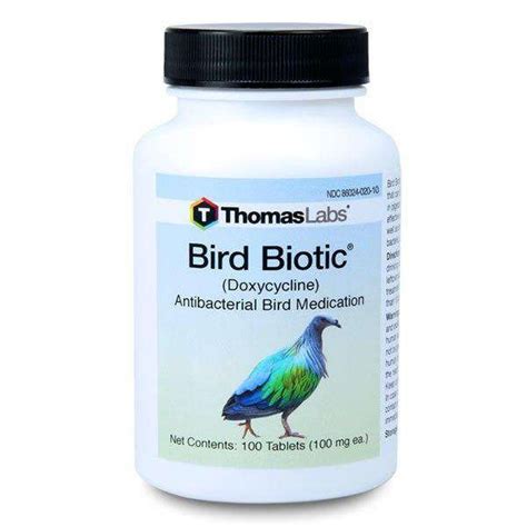 Bird Biotic - Doxycycline 100 mg Tablets (100 Count) (DISCONTINUED) – FishMoxFishFlex.com