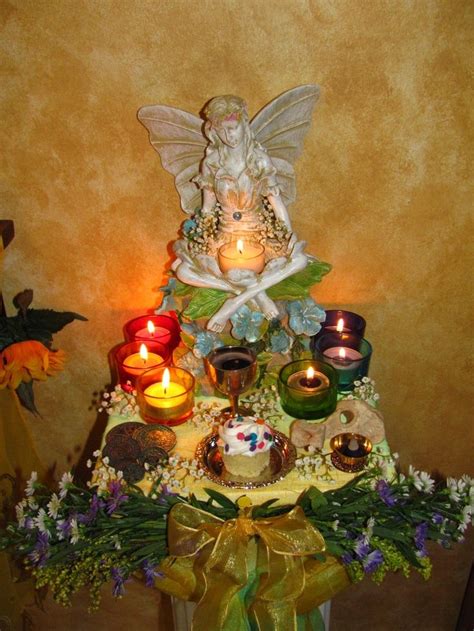 altare... | Witches altar, Faeries, Summer solstice