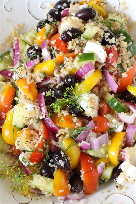 Vegan Quinoa Salad Recipe • Veggie Society