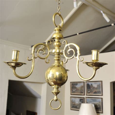 Antique Brass Chandelier | Elaine Phillips Antiques