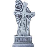 Grim Reaper Tombstone Halloween Decoration - Happy Holidayware