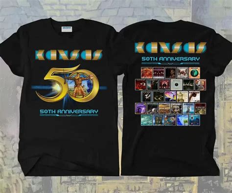 Anniversary Kansas Rock Band Tour Concert 2023 T-Shirt, Kansas 50th ...