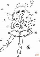Christmas Fairy coloring page  Free Printable Coloring Pages sketch template