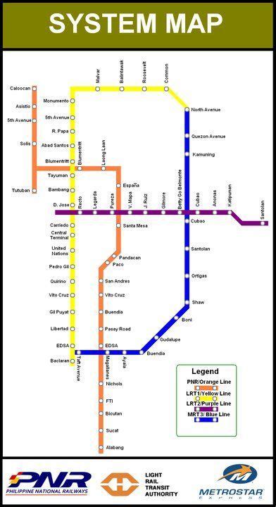 Manila MRT Map | Caloocan, Metro manila, Metro map