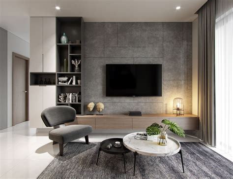 APARTMENT 90M2 on Behance | Luxury living room, Living room wall units, Living room interior