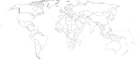 Blank World Map With Countries Png - vrogue.co