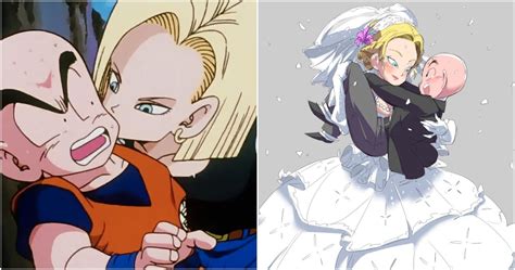 Dragon Ball : 10 images de fan art romantiques de Krillin et Android 18 qui sont tout sauf ...