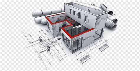 3D building floor plan illustration, Architectural engineering Architecture Design Engineer ...