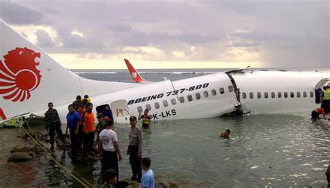 Plane Crashes in Bali and Breaks in Half, Everyone Survives