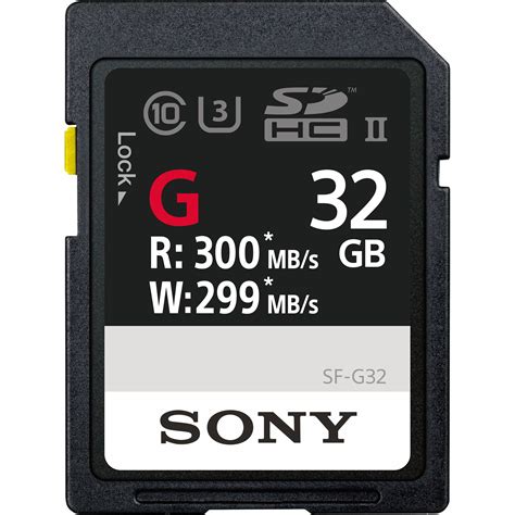 Sony 32GB SF-G Series UHS-II SDHC Memory Card SF-G32/T1 B&H