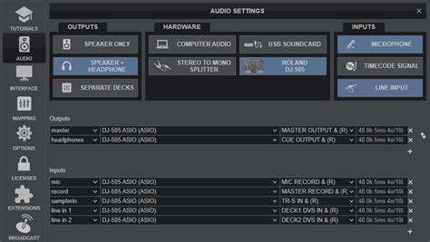 VirtualDJ - Hardware Manuals - Roland - DJ-505 - Advanced Setup