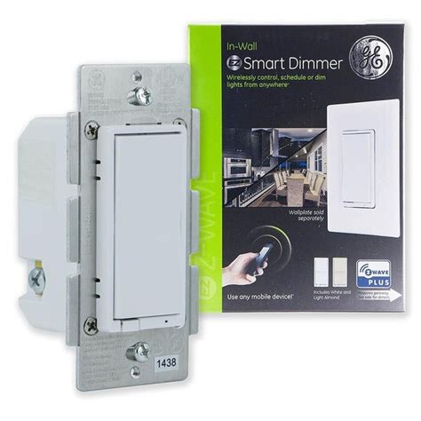 GE 3-Way White/Light Almond Smart LED Rocker Master Dimmer in the Light Dimmers department at ...