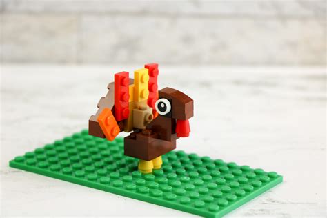 LEGO Turkey Instructions For Thanksgiving - Little Bins for Little Hands