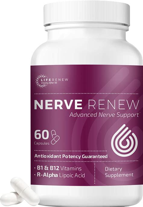 Nerve Renew Advanced Nerve Support - Natural Nerve Pain Relief Support with R-Alpha Lipoic Acid ...