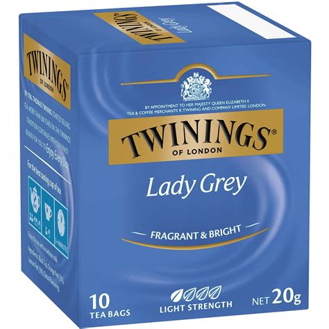 Twinings Lady Grey Tea Bags 10 Pack 20g | Woolworths