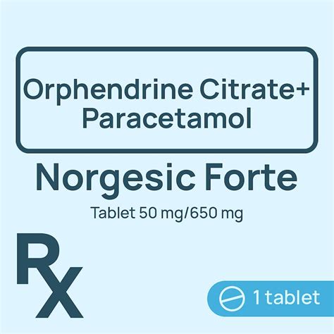 MyPharma | Norgesic Forte Tablet 50 mg/650 mg