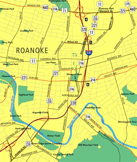 Exploring The Map Of Roanoke Va: A Comprehensive Guide - Map Of The Usa