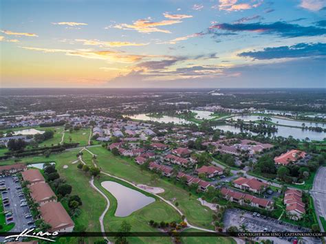 Jupiter Florida Aerial Golf Course | Royal Stock Photo