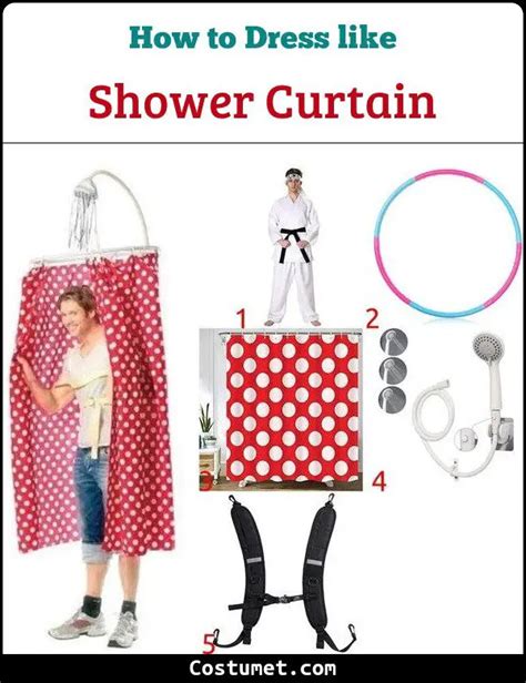 Shower Curtain Costume from The Karate Kid for Halloween