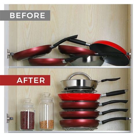 Height Adjustable Pan Pot Organizer Rack — Eatwell101