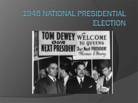 1948 National Presidential Election