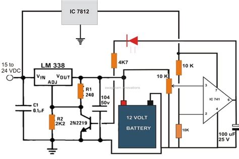 Automatic Battery Charger Circuit Diagram