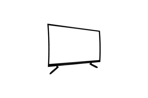 Flat screen tv design vector icon