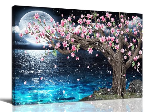 Magnolia Tree Wall Painting