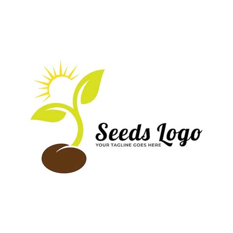 Premium Vector | Growing seed logo design template. Suitable for ...