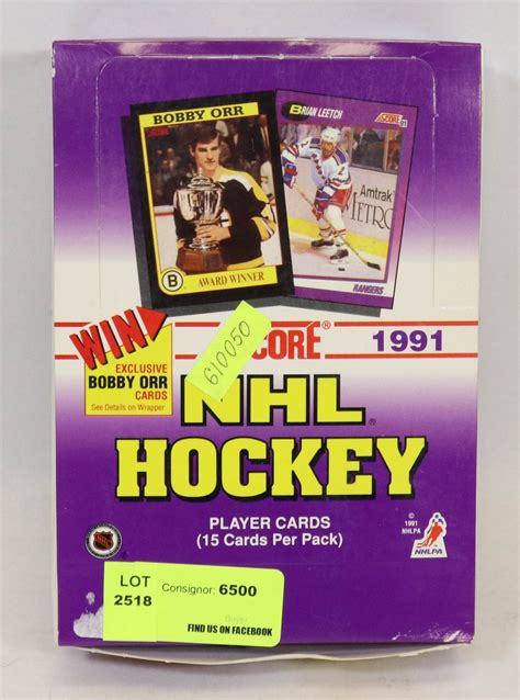 1991 SCORE NHL HOCKEY CARDS - 15 CARDS PER PACK