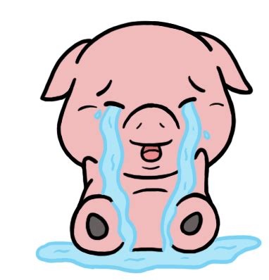 Pig Crying Sticker - Pig Crying - 探索與分享 GIF