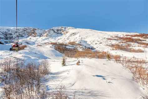 Ski Lift In Zabljak Ski Resort In Montenegro Stock Photo - Image of ...