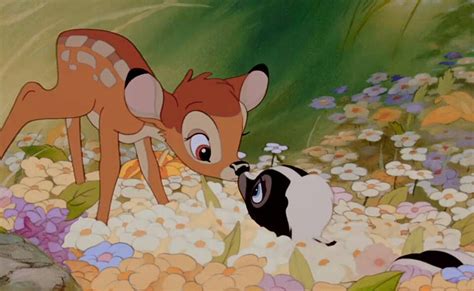 Bami and flower Bambi Disney, Old Disney, Disney Cartoons, Vintage Disney, Disney Magic, Disney ...