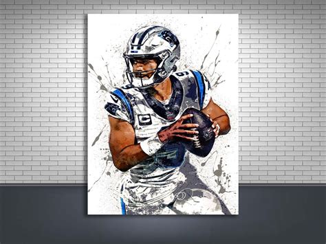 Bryce Young Poster, Carolina Panthers, Gallery Canvas Wrap, Wall Art ...