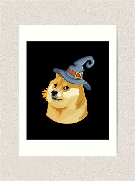 "Halloween Dog meme - Doge meme" Art Print for Sale by tinypurpleland | Redbubble