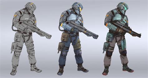 ArtStation - SciFi soldier dude