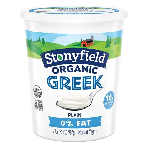 Stonyfield Fat Plain Greek Yogurt - Shop Yogurt at H-E-B