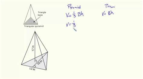 Volume Formula For Triangular Pyramid