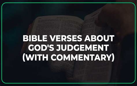 35 Bible Verses About God’s Judgement - Scripture Savvy