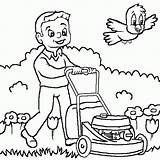 Mower Kleurplaat Grasmachine Grasmaaier Kosiarka Tagliaerba Mowers  sketch template