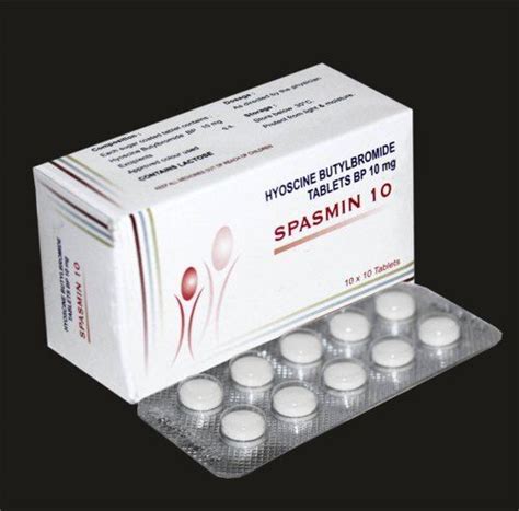 Spasmin 10 Mg Tablets Organic Medicine at Best Price in Malappuram | Daya Life Scince Medical Agency