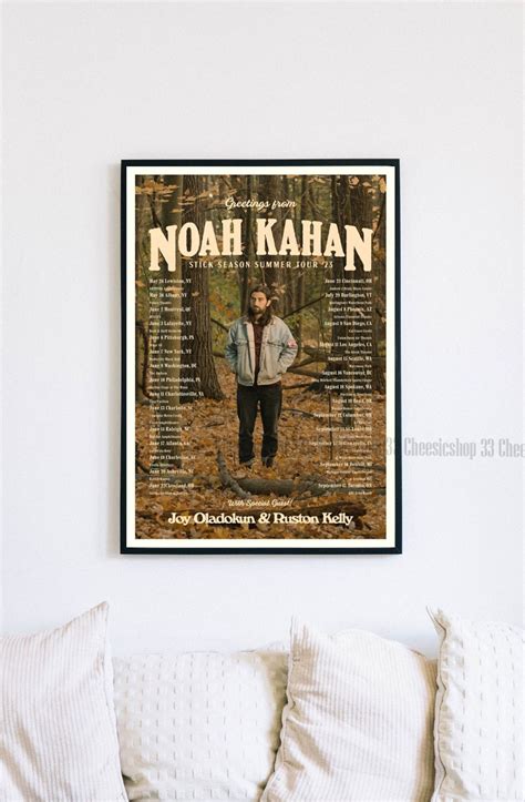 Noah Kahan Tour 2023 Poster the World Tour 2023 Poster DG - Etsy